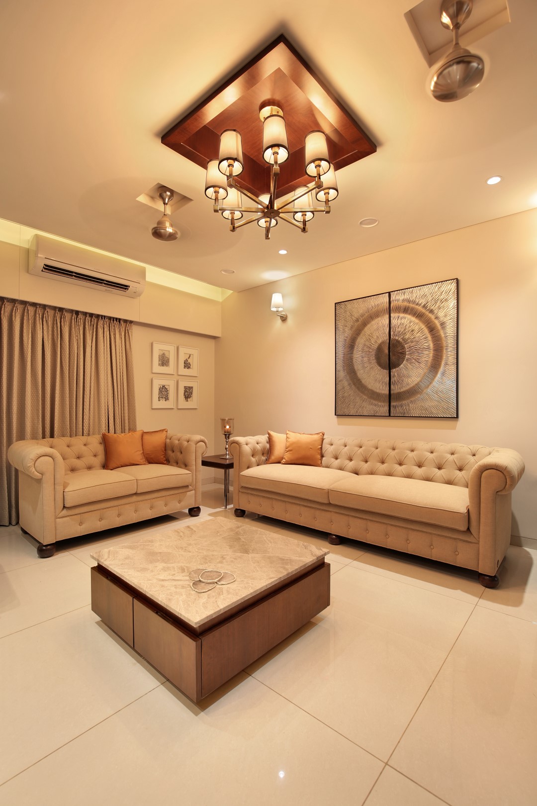 3 BHK Flat Interiors The Oak Woods Vadodara Studio7 The