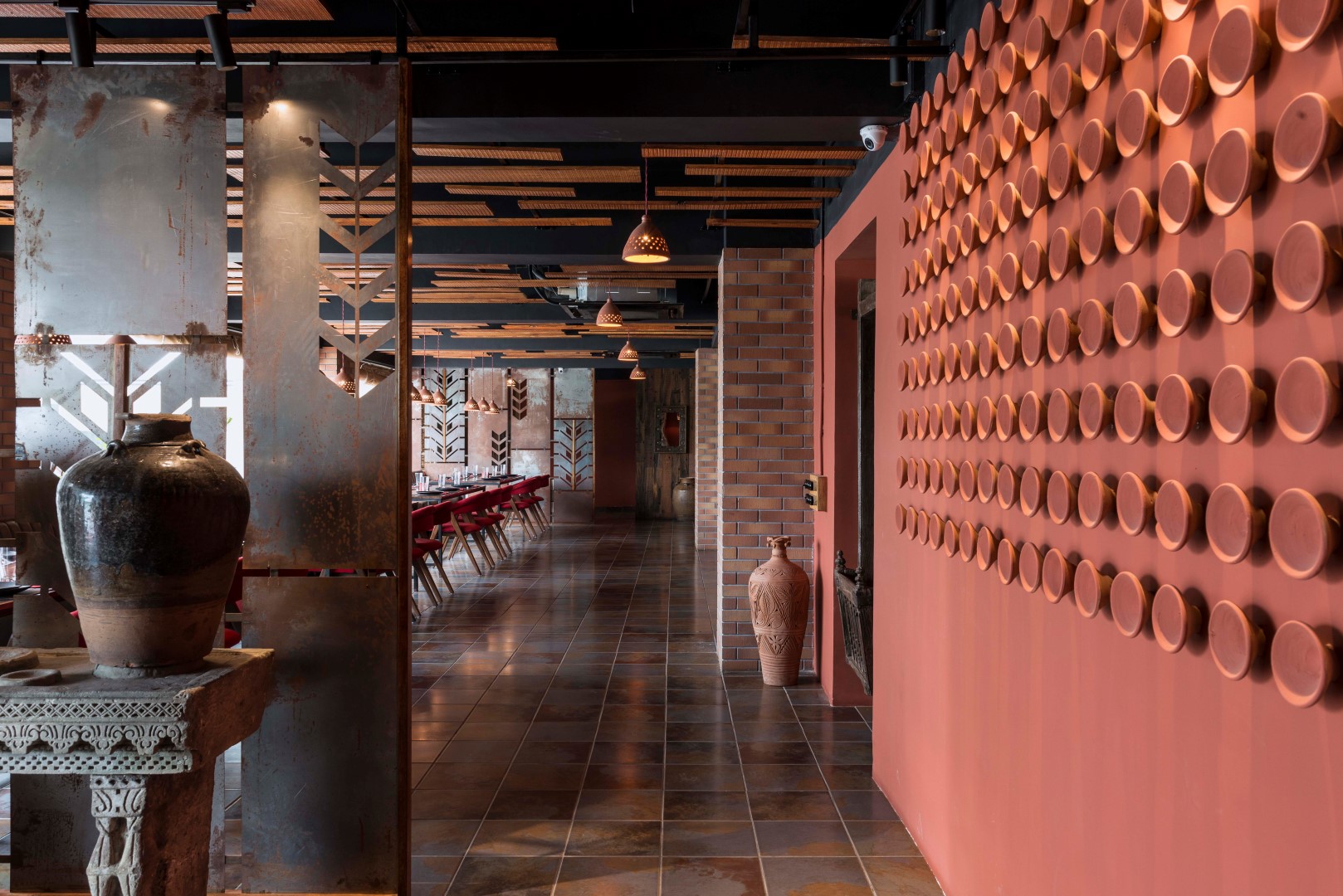 Fusion of Modernity and Medieval India Terracotta Restaurant tHE