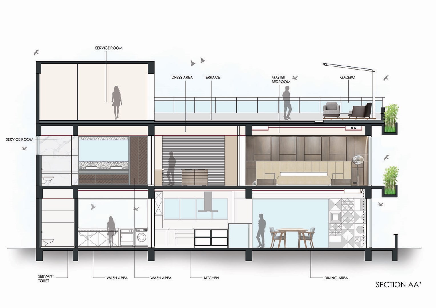 SECTION AA' FINAL (Large) The Architects Diary