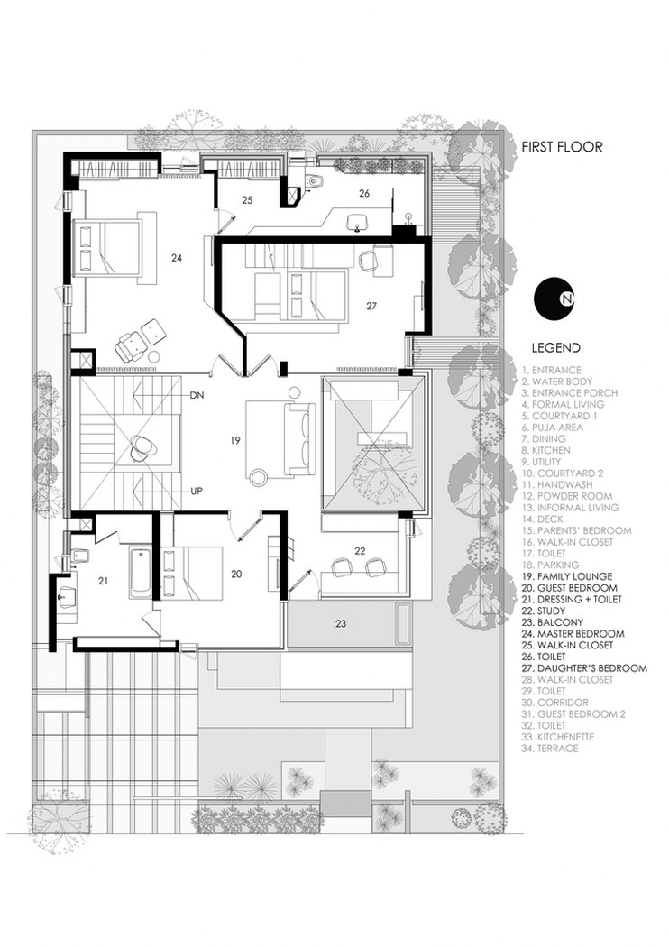 The Bungalow Has Striking Inclined Wall Which Adds DynamismCrest