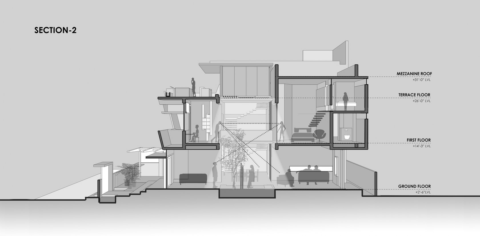 The Bungalow Has Striking Inclined Wall Which Adds Dynamism Crest