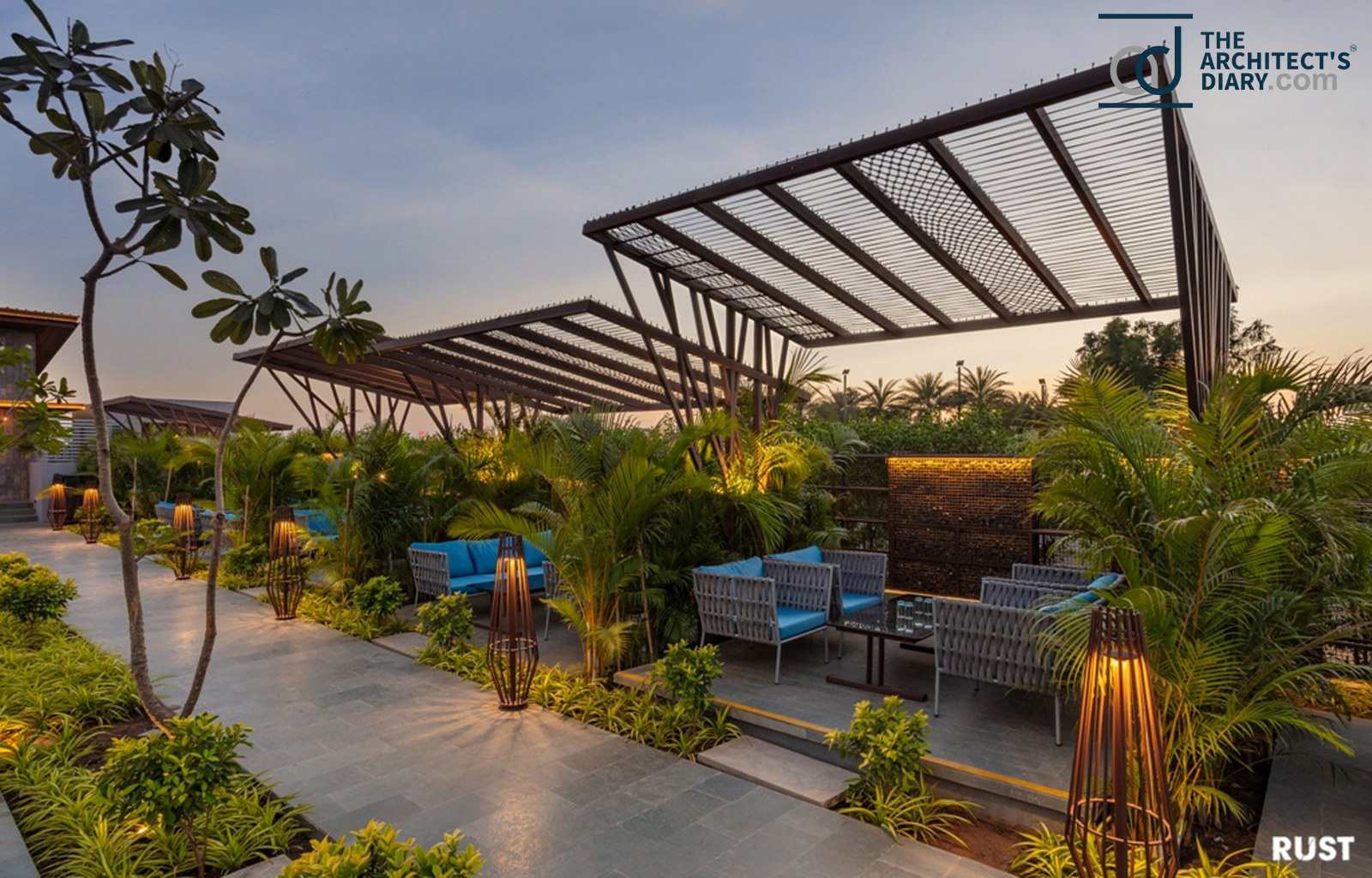 Tea Villa Cafe Experiencing A Space Amidst Nature Rust The Design