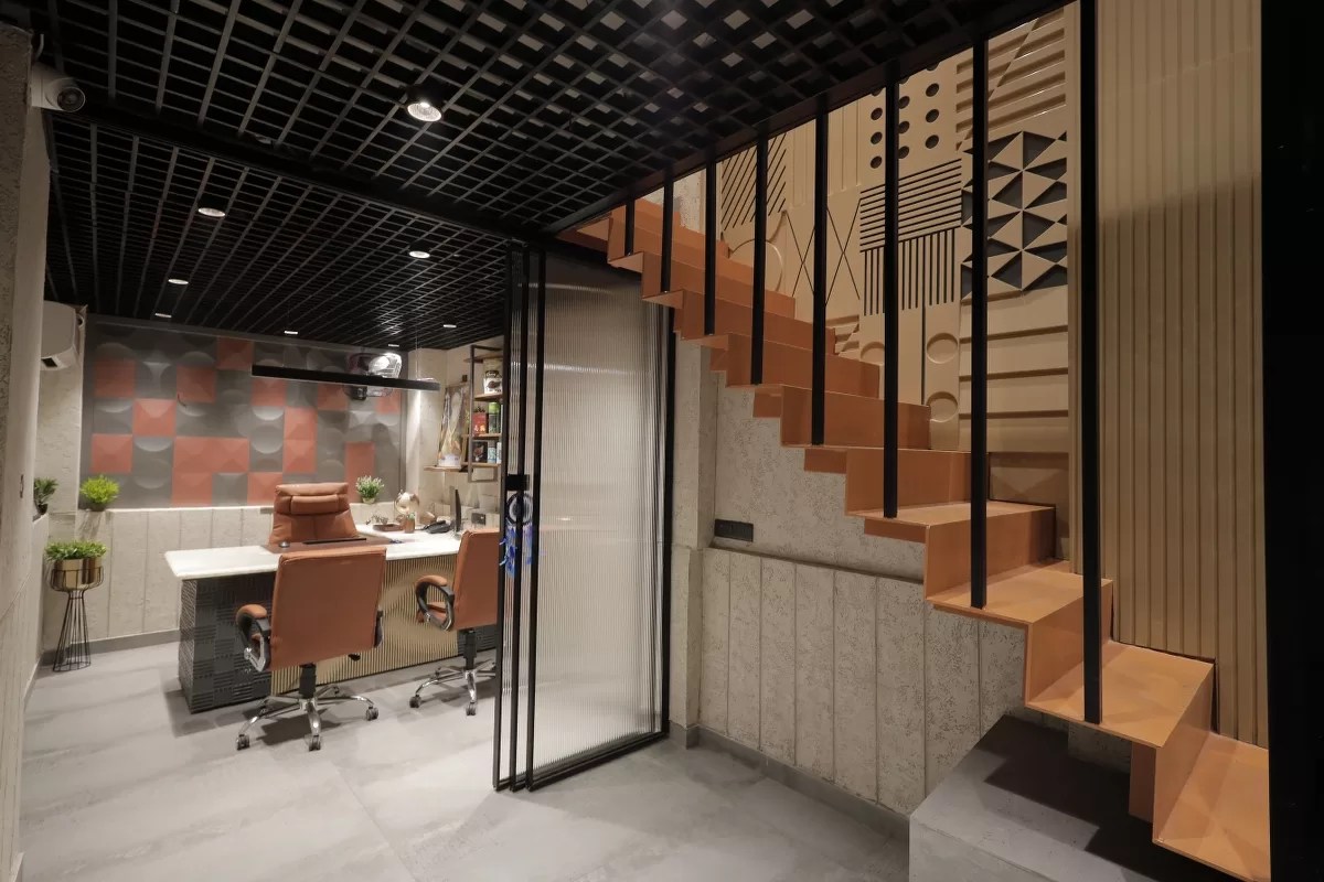 Geometric Patterns Define the Design Outline of this Office Space