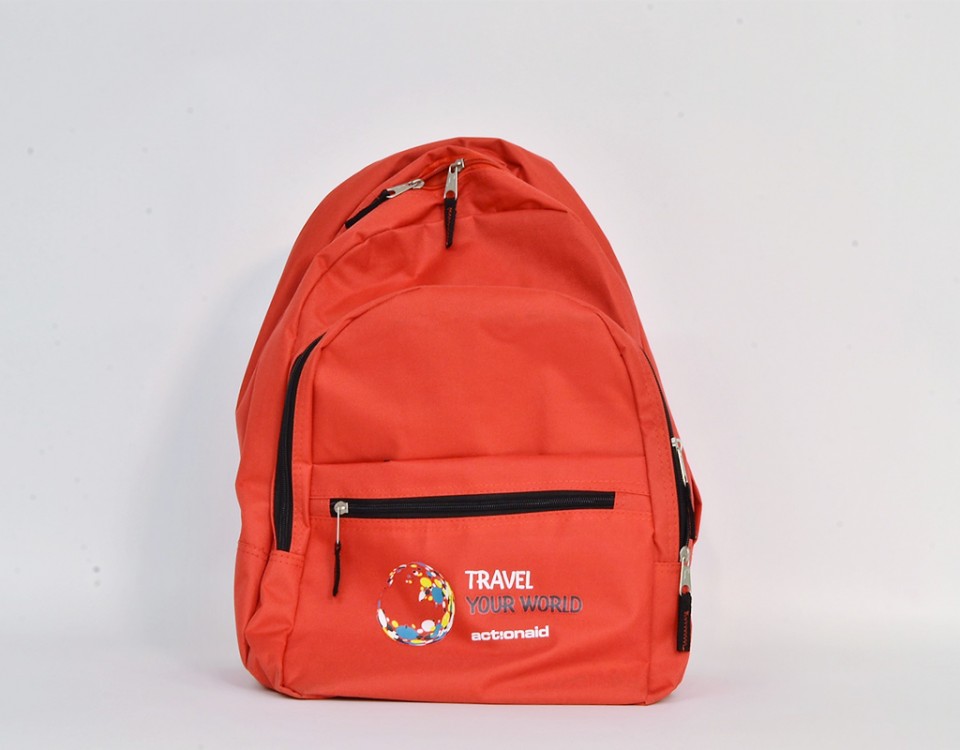 Red school backpack large size, backpacks Arco Baleno