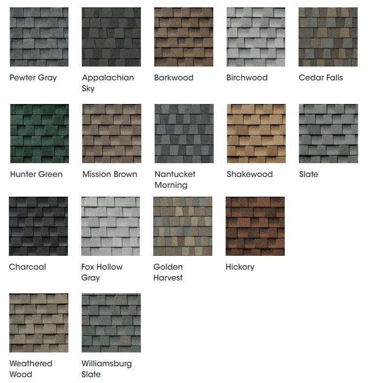 Shingle Colors