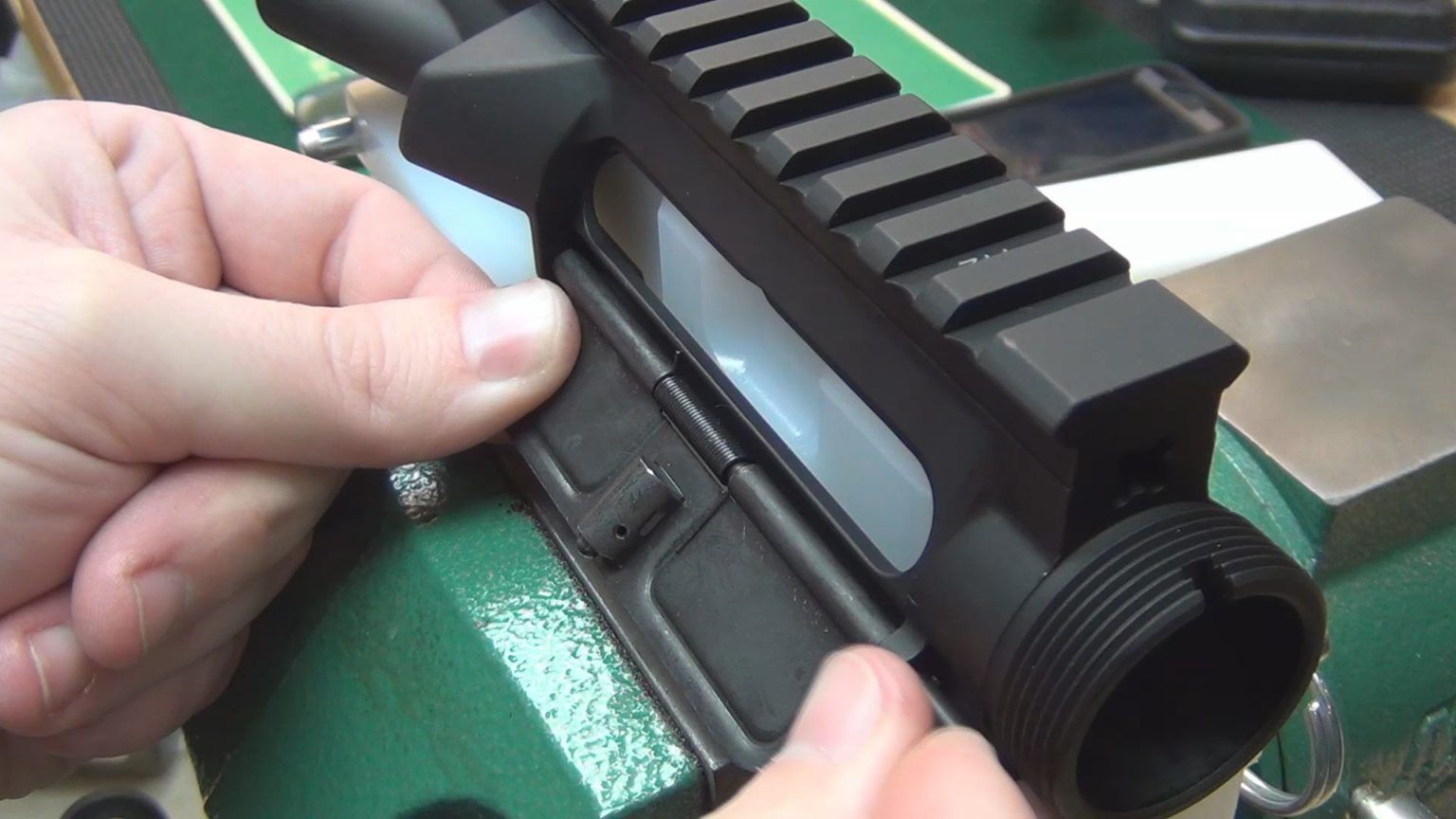 How to Build an AR15 Upper Receiver Ejection Port Cover The Arms Guide