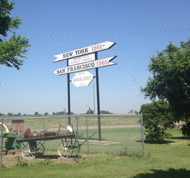 Kinsley, Kansas, Midway Between San Francisco and New York The Arnold