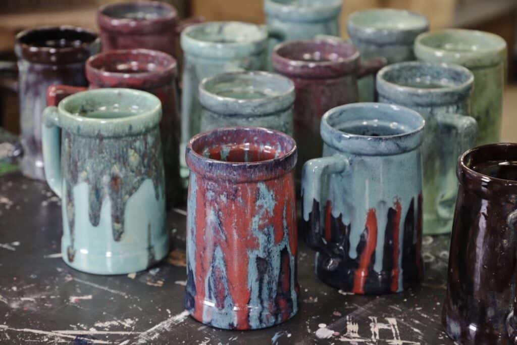 Paint your own Beer Stein Bust’d Brewing Peoria Heights Art at the