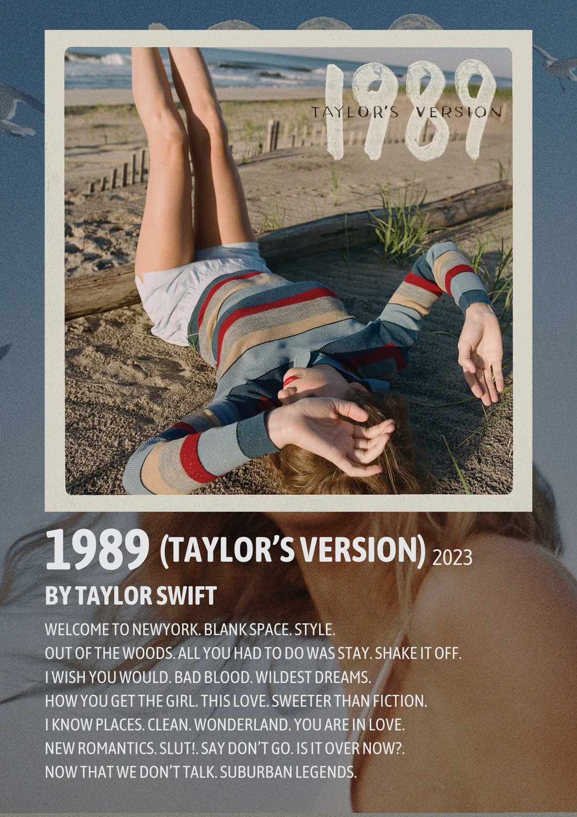 1989 Taylor Swift Album Cover Poster The Artflex