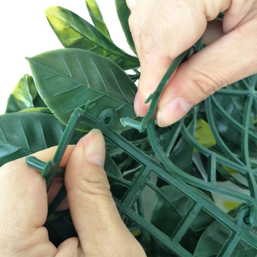 Artificial yellowish Fence Covering Screen Plants
