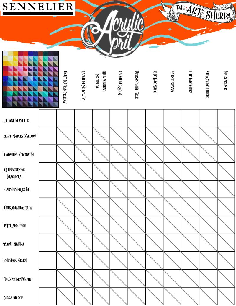 How To Make A Tint Tone Shade Color Chart For EVERYONE | The Art Sherpa