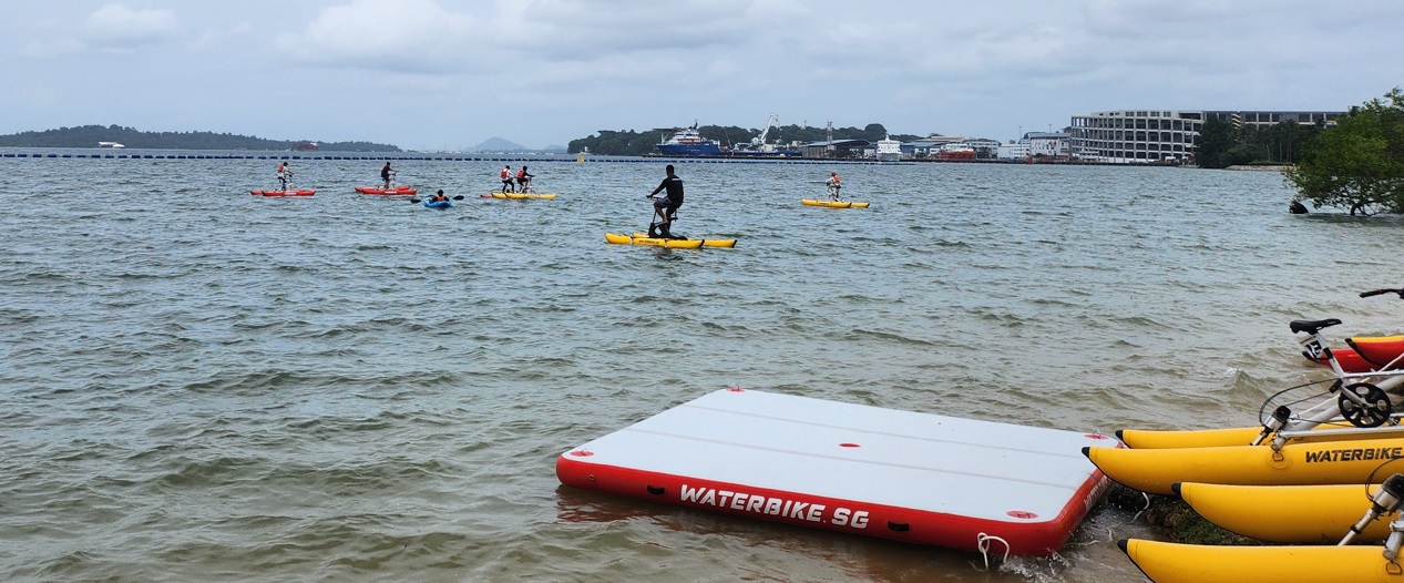 Waterbiking for Kids at Pasir Ris Park with Waterbike SG theAsianDad