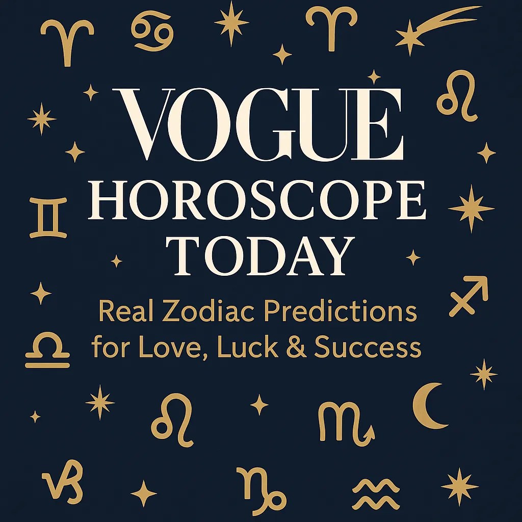 Vogue Horoscope Today Real Zodiac Predictions for Love, Luck & Success