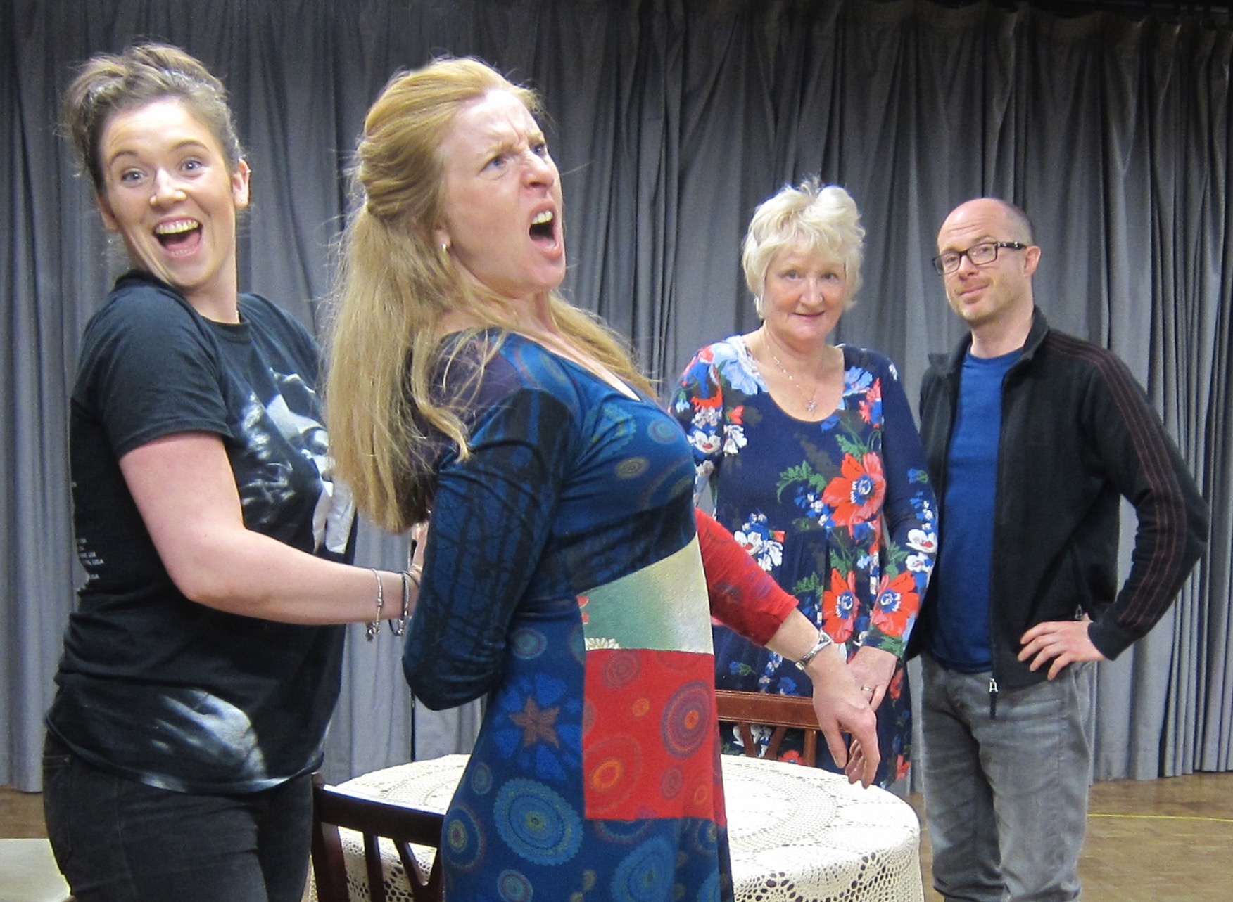 Life and Beth cast in rehearsal Theatre 62, Wickham Theatre Centre