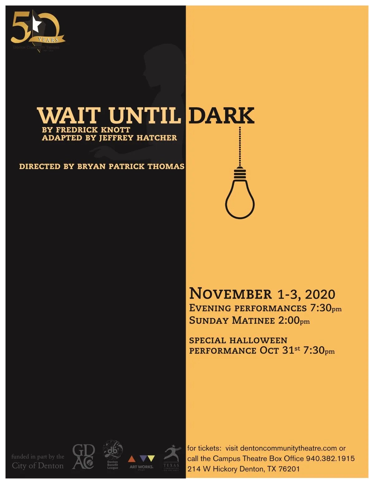 Wait Until Dark Theatre Denton