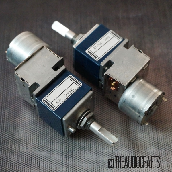 ALPS RK27 "Blue Velvet" Potentiometer A10KX2 Motorized