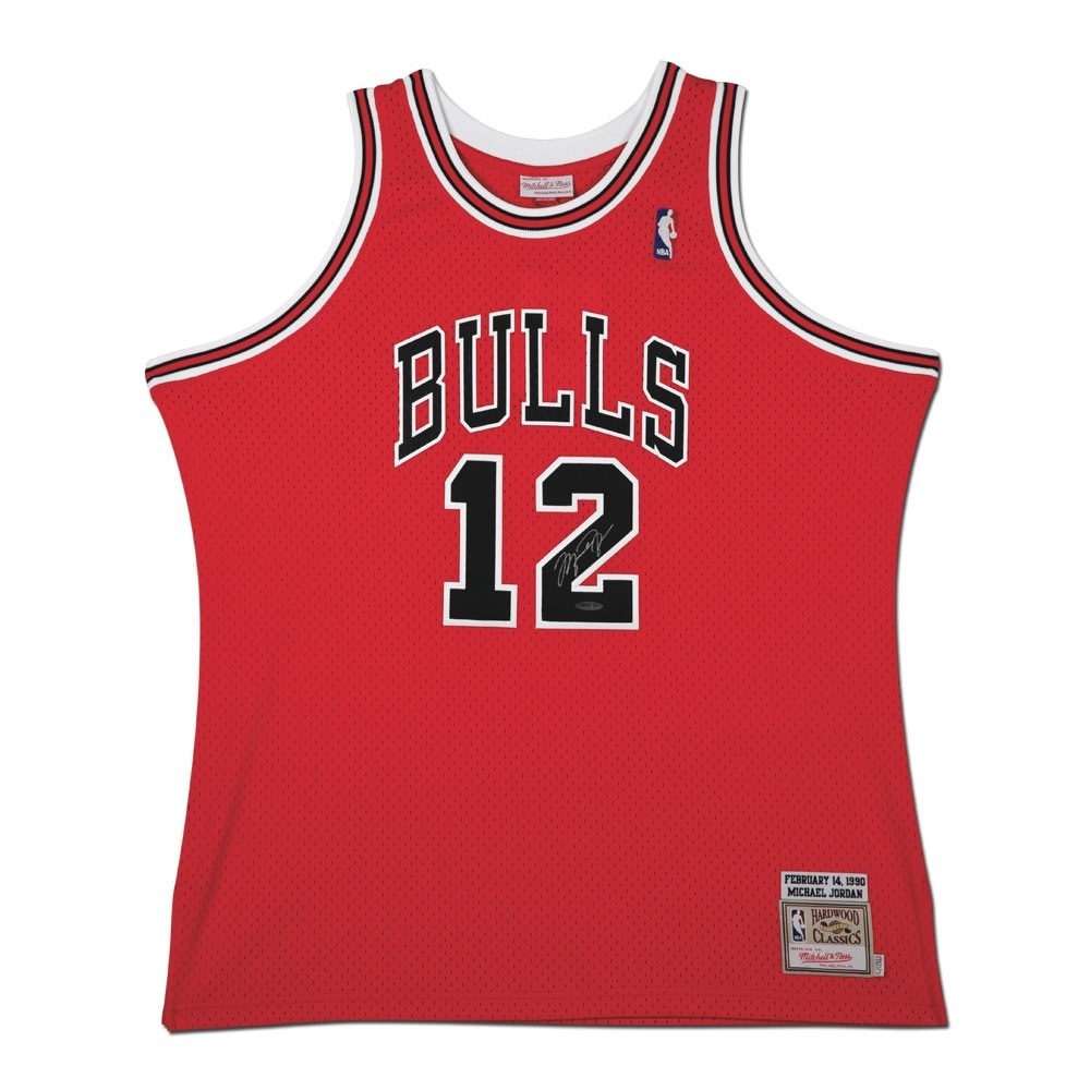 Michael Jordan Autographed Red Bulls Number 12 Jersey UDA COA. The