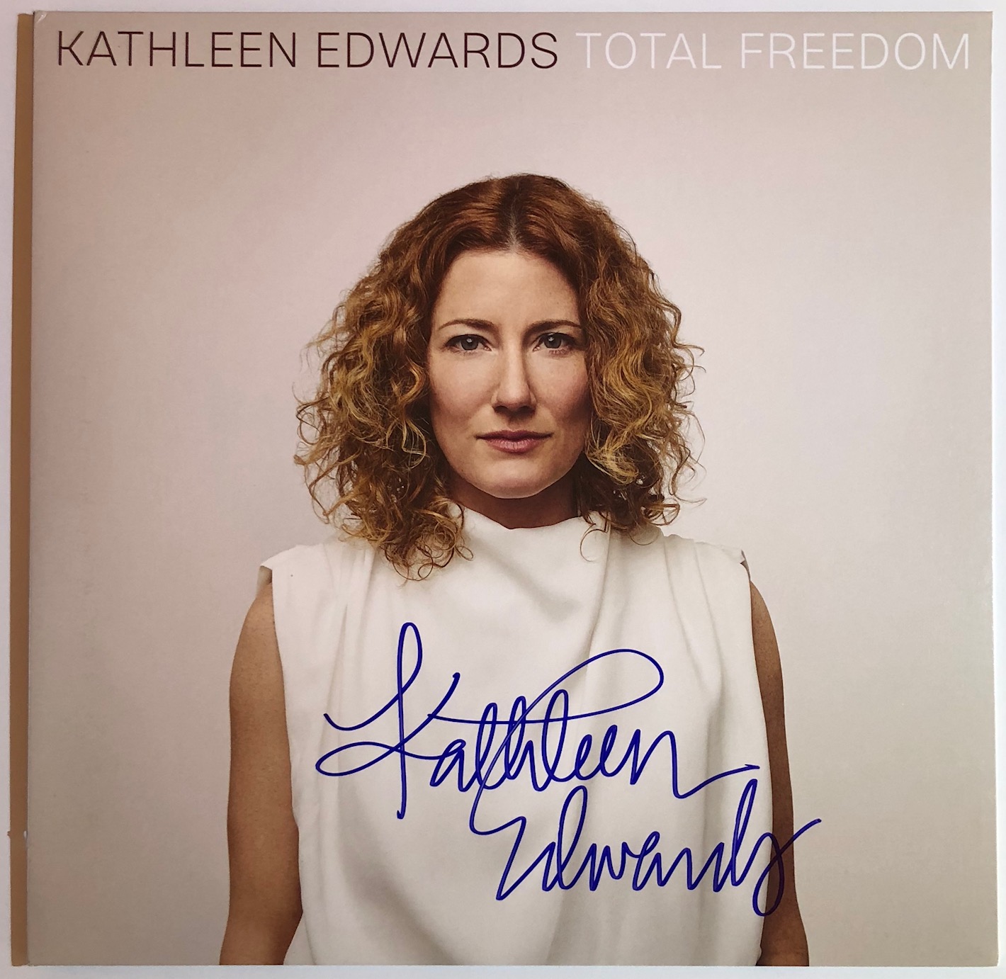 Kathleen Edwards Autographed Album blue BAS COA The Autograph Source