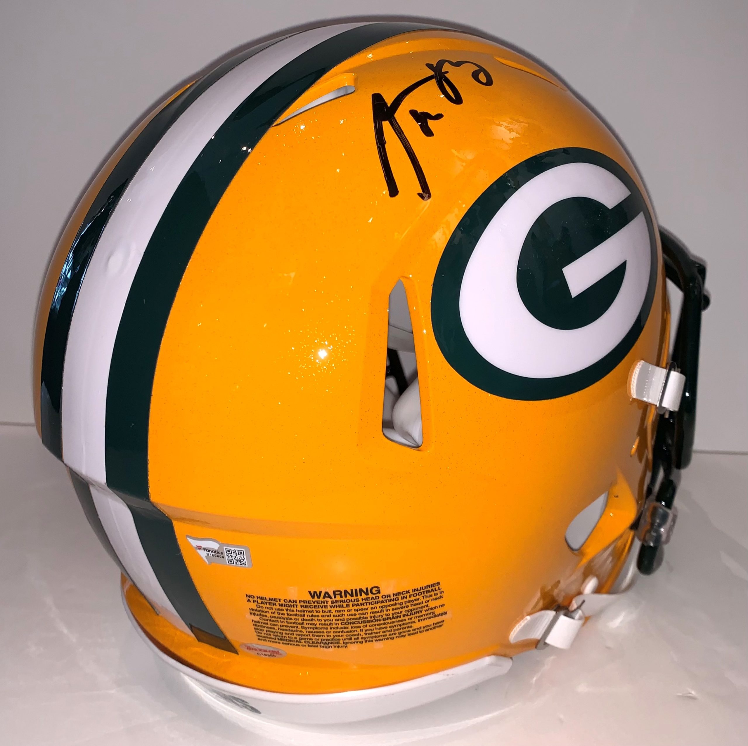 Aaron Rodgers Autographed Speed Authentic Packers Helmet The