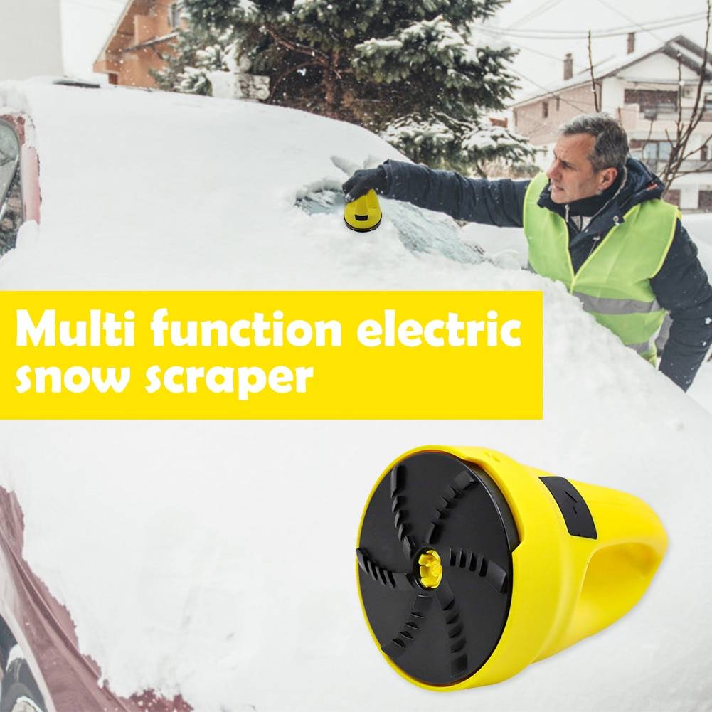 Car Ice Scraper Electric Heated Snow Removal USB Rechargeable Ice