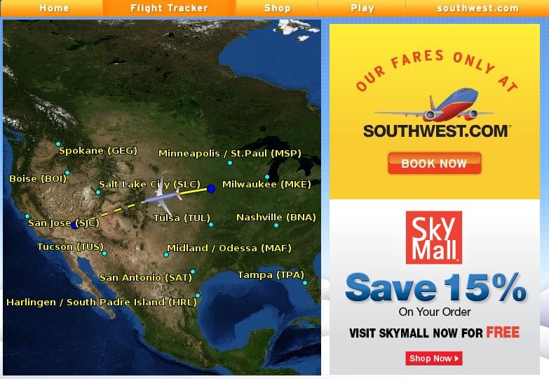 Posting LIVE from Southwest Flt 1981 Omaha to Las Vegas