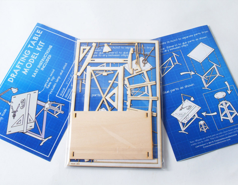 Artists and Designers, Make a Tiny Wooden Drafting Board for Your Desktop