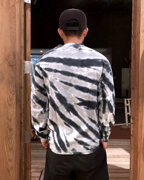 【BACKDROP x DEAD DYE】(バックドロップ別注) TIE DYE L/S TEE / タイダイ染め ロングスリーブ Tシャツ