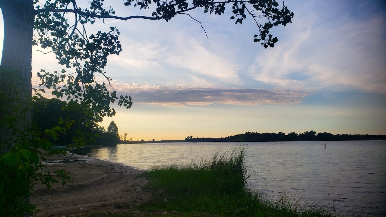 Sunset at Waterloo Recreation Area in Michigan The Backpack Guide