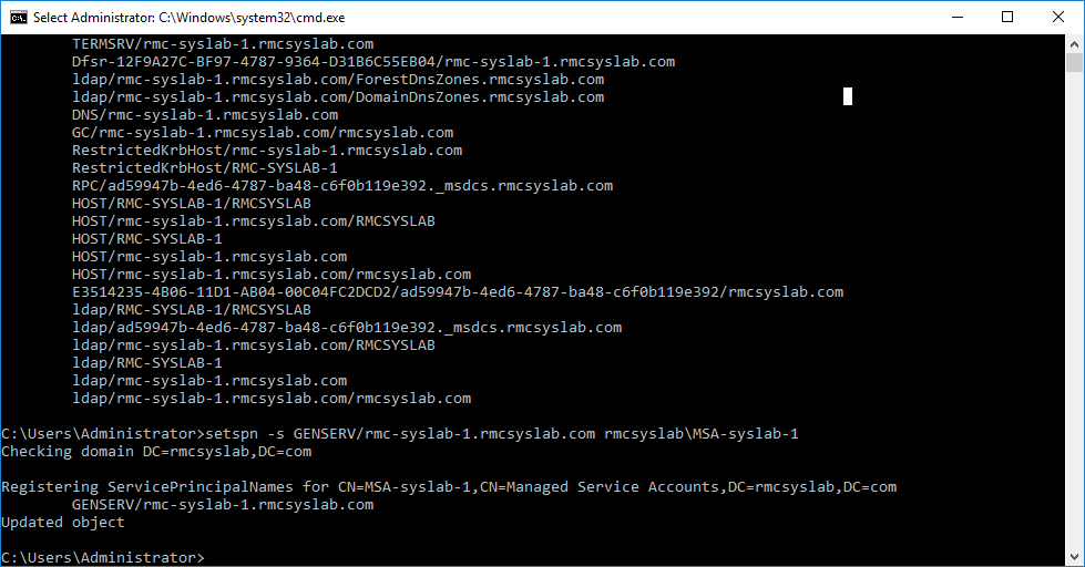 Explanation of Service Principal Names in Active Directory
