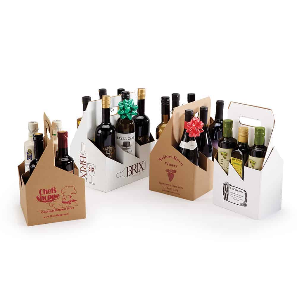 Corrugated Wine CarrierBoxes The Bag Lab