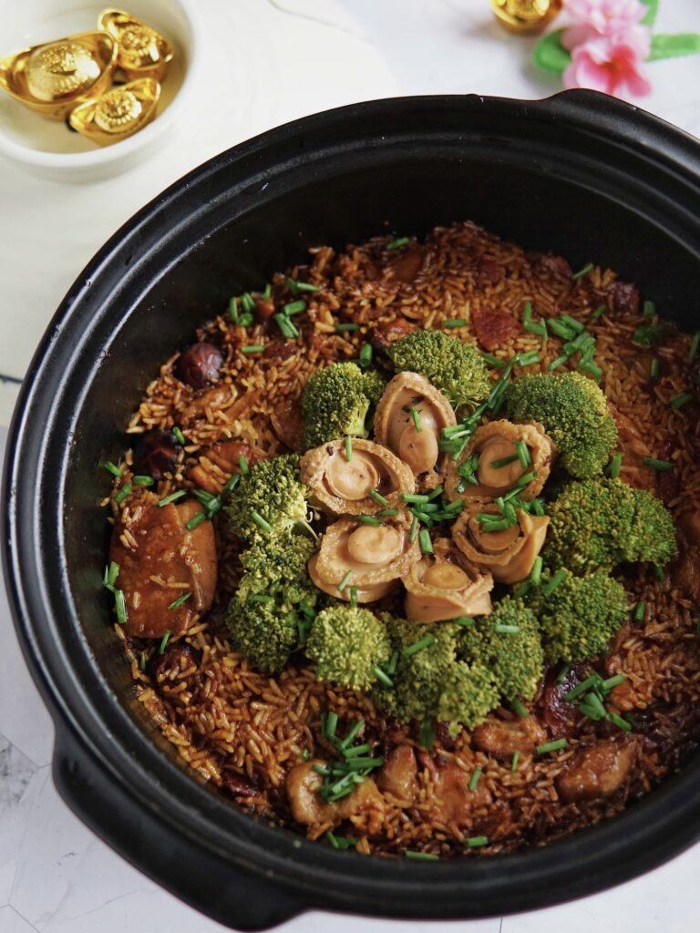 One Pot Claypot Chicken Rice with Abalone Recipe The Bakeanista