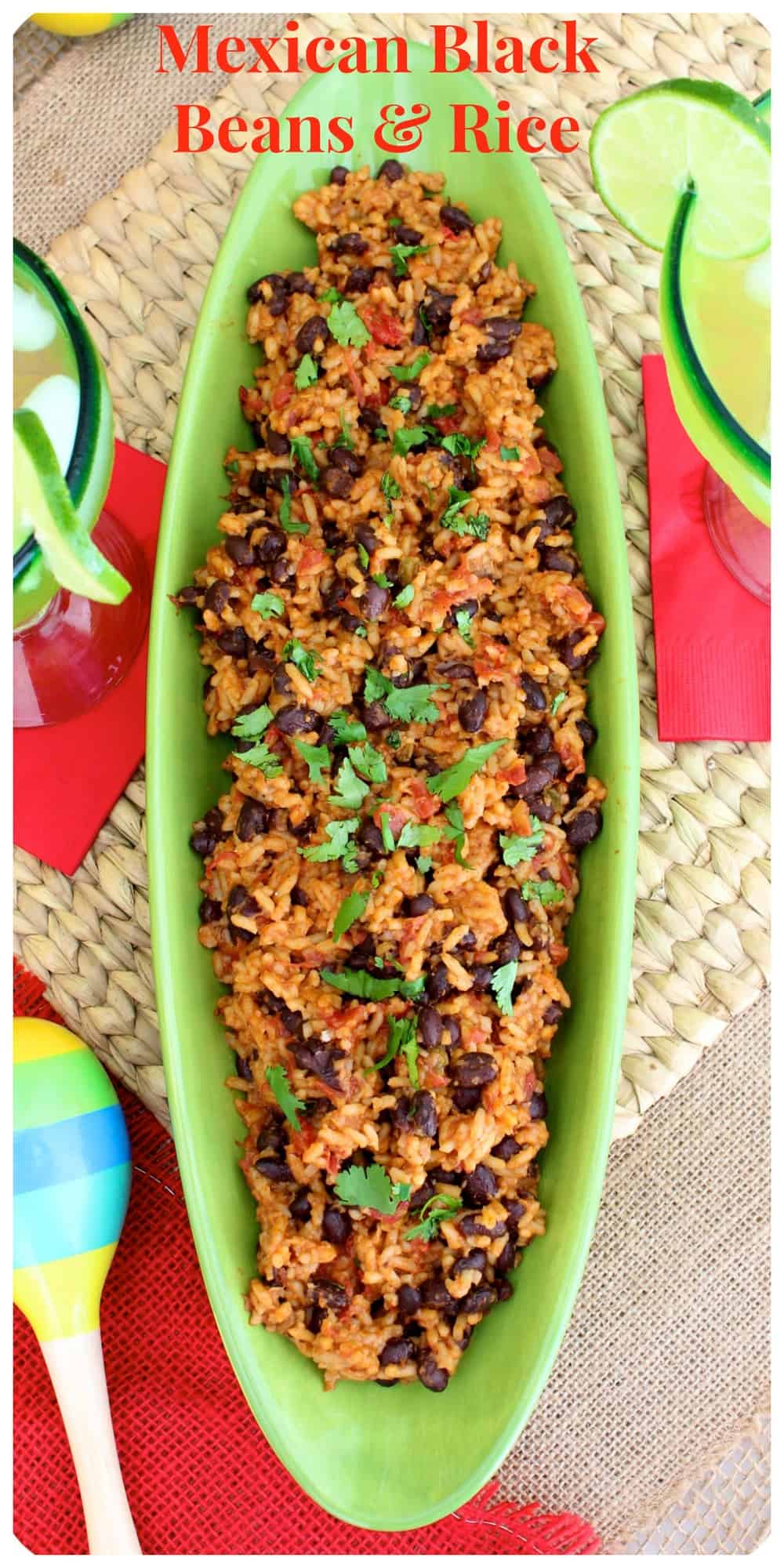 Mexican Black Beans & Rice The BakerMama