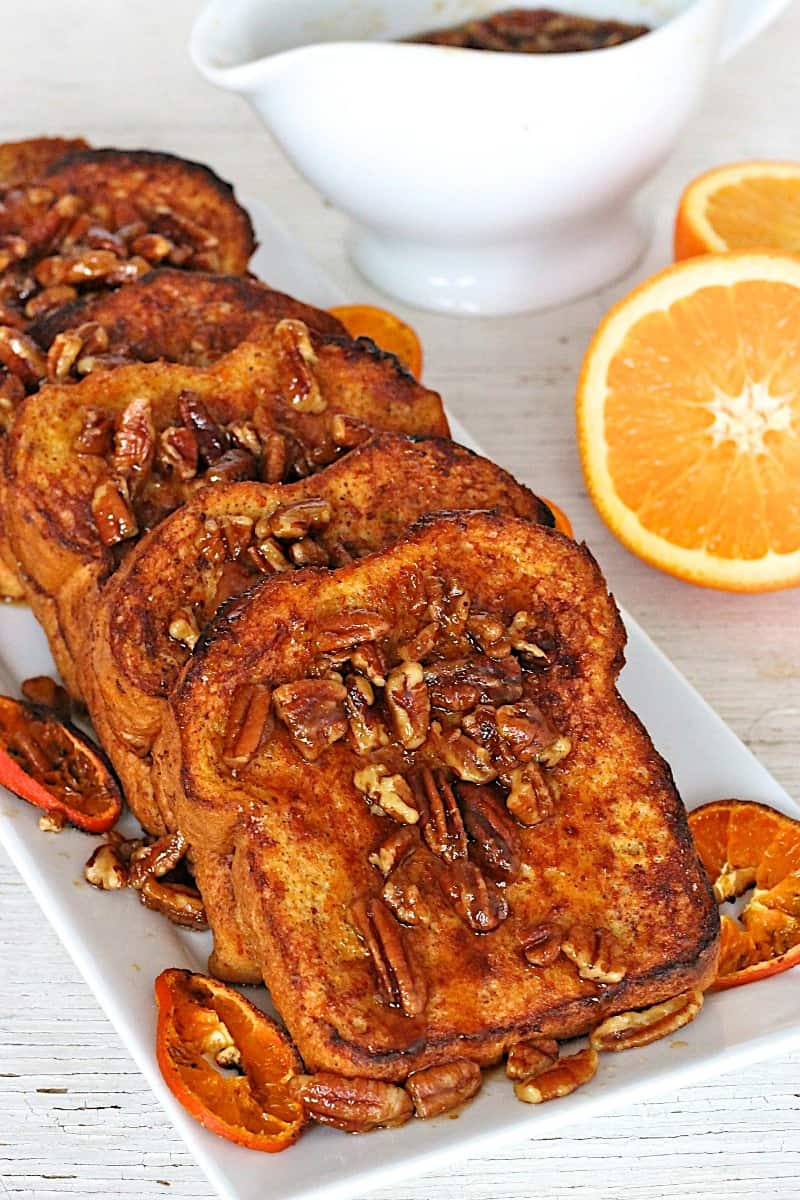 Orange Pecan French Toast The BakerMama