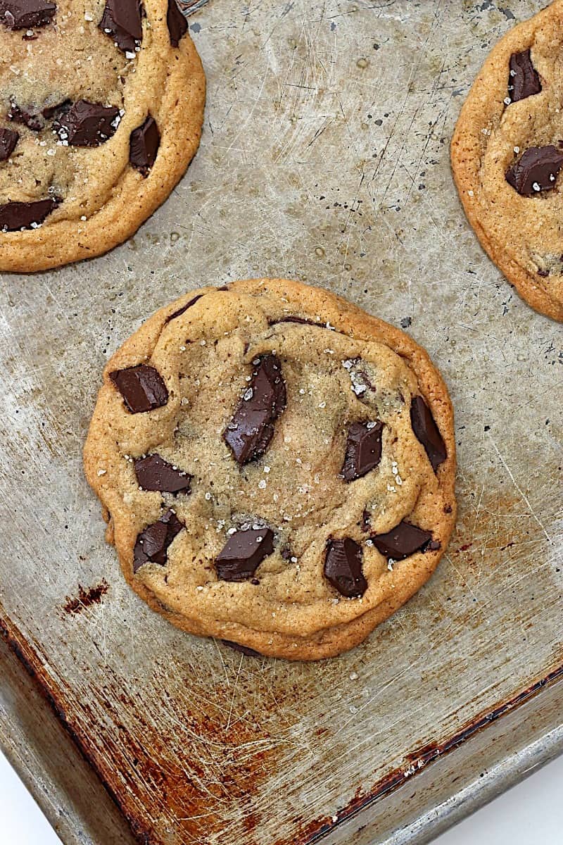 Sea Salt Chocolate Chunk Cookies The BakerMama