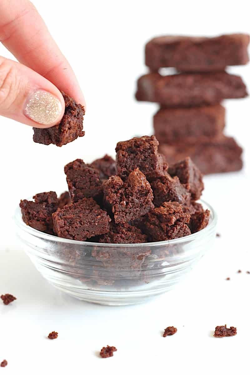 Frozen Brownie Bites The BakerMama