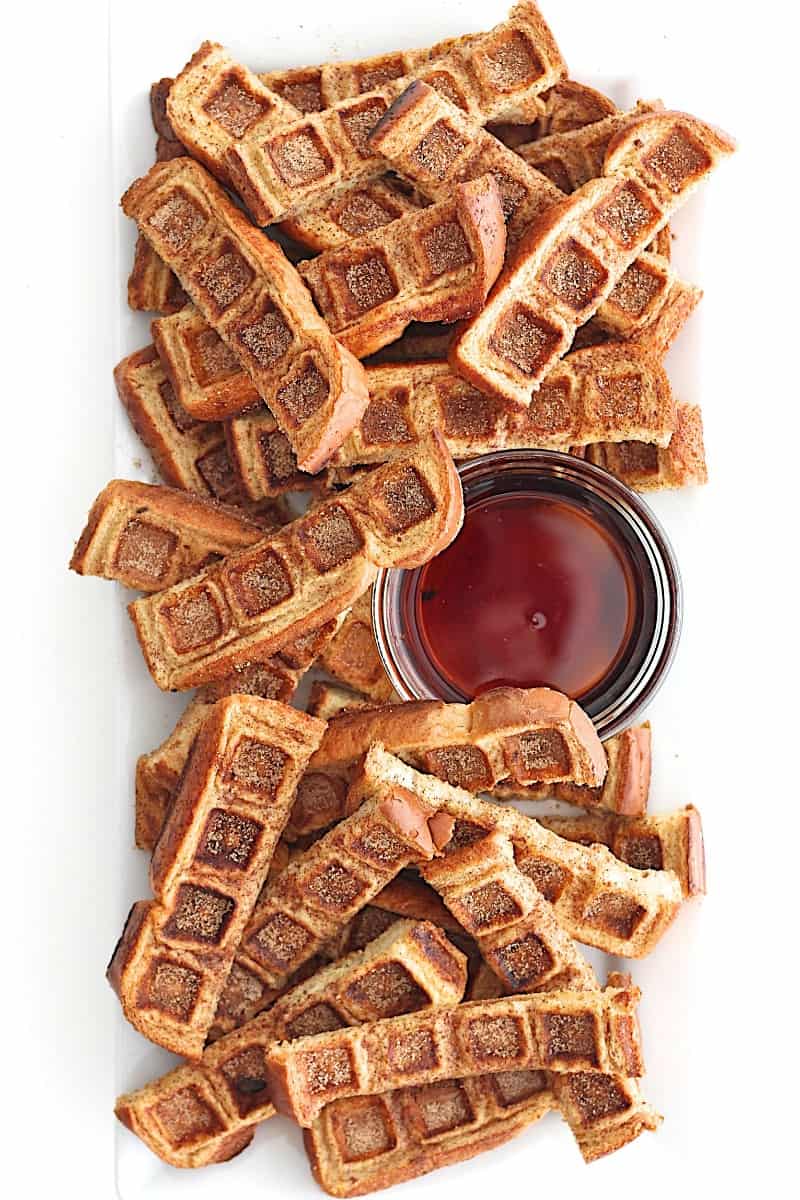 French Toast Waffle Sticks The BakerMama