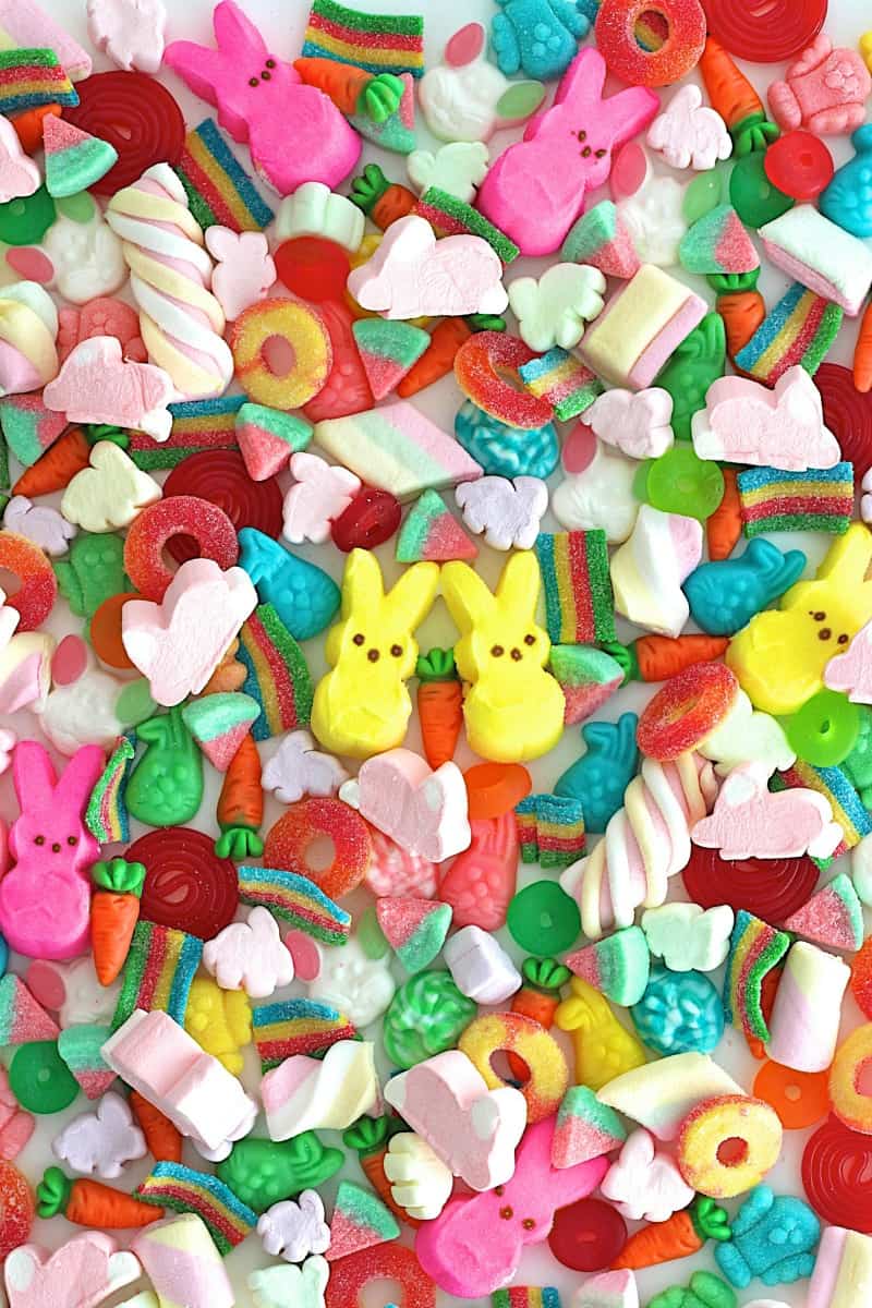 Easter Candy Kabobs The BakerMama