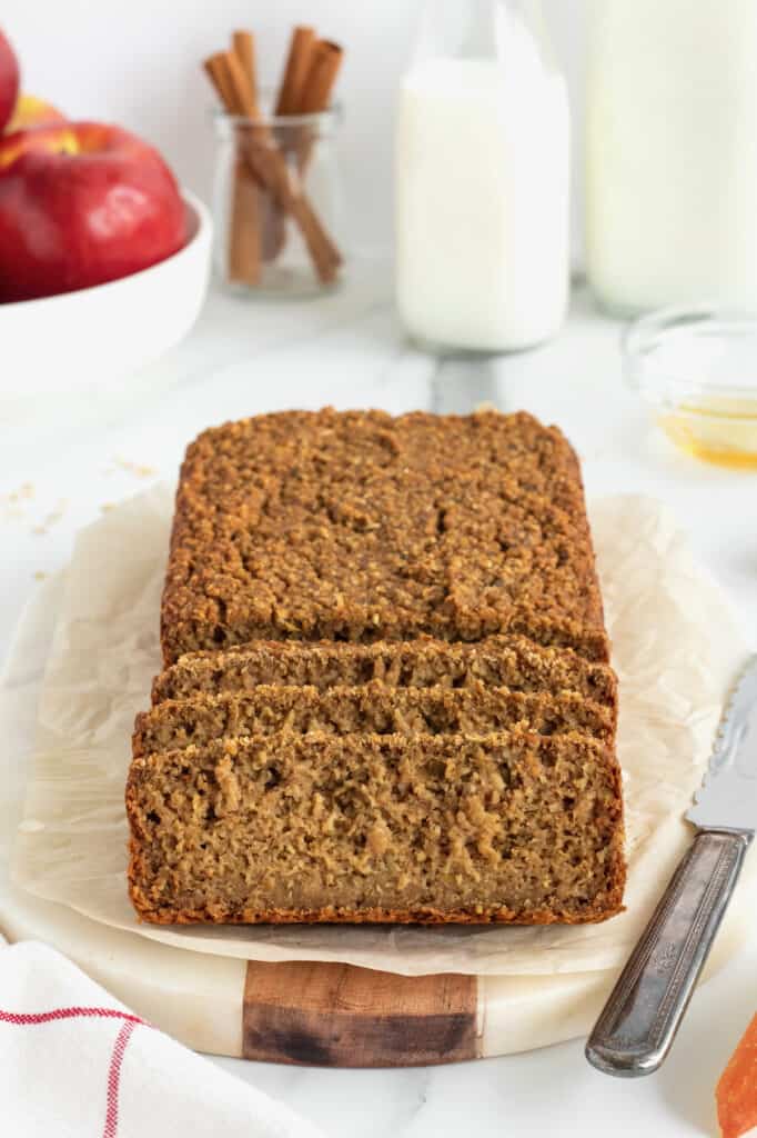 Healthy Flourless Fresh Apple Bread The BakerMama