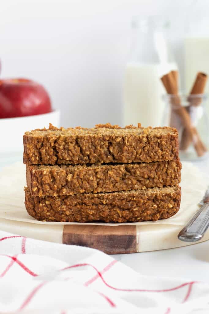 Healthy Flourless Fresh Apple Bread The BakerMama