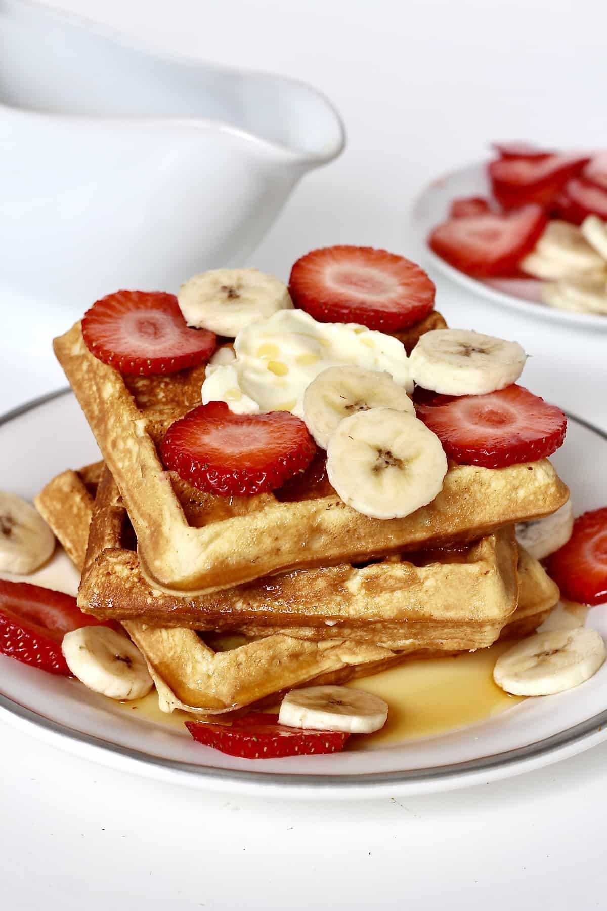 Classic Crispy Waffles The BakerMama