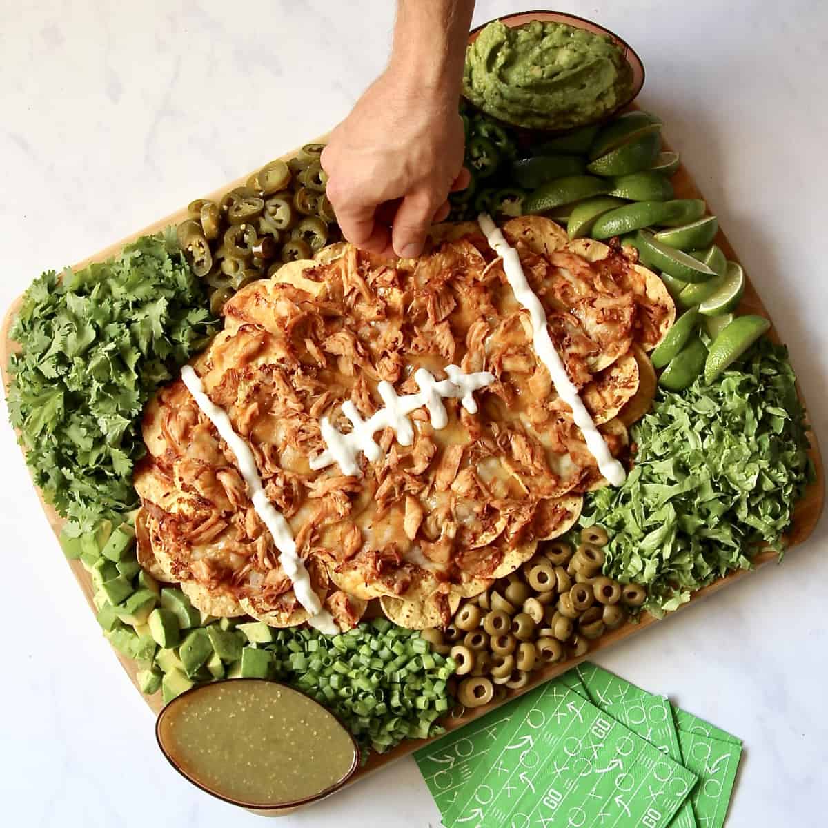 Football Nacho Board The BakerMama