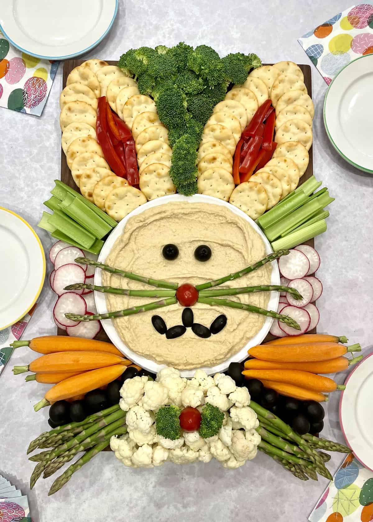 Easter Bunny Snack Board The BakerMama