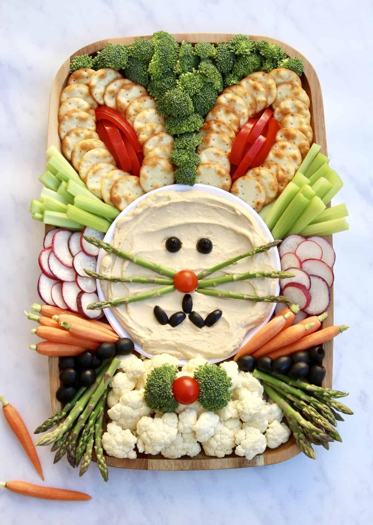 Easter Bunny Snack Board The BakerMama