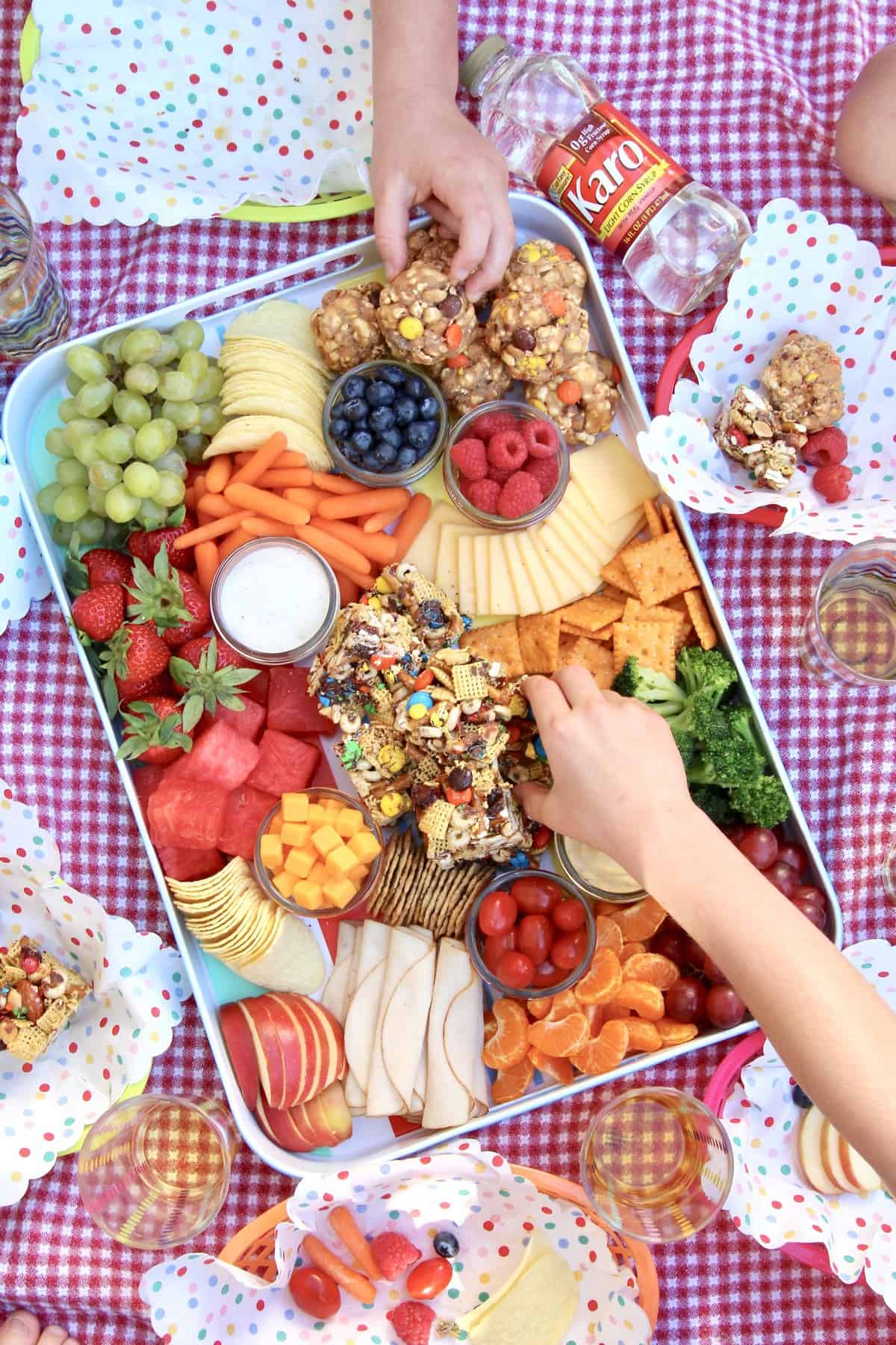 Summer Picnic Snack Tray The BakerMama