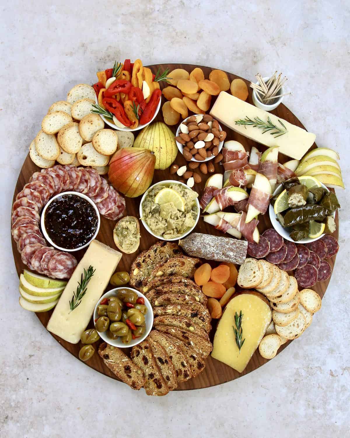 Holiday Cheese and Charcuterie Board with Harry & David The BakerMama