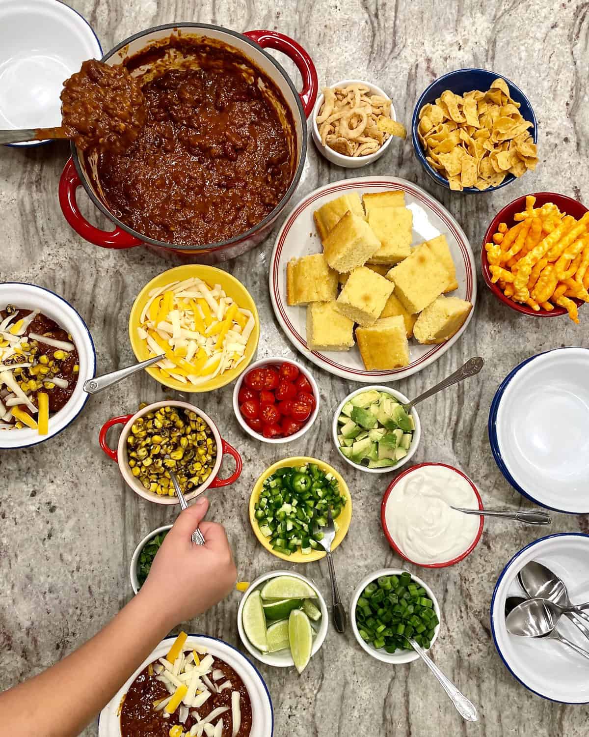 FillYourOwn Chili Bowl Spread The BakerMama