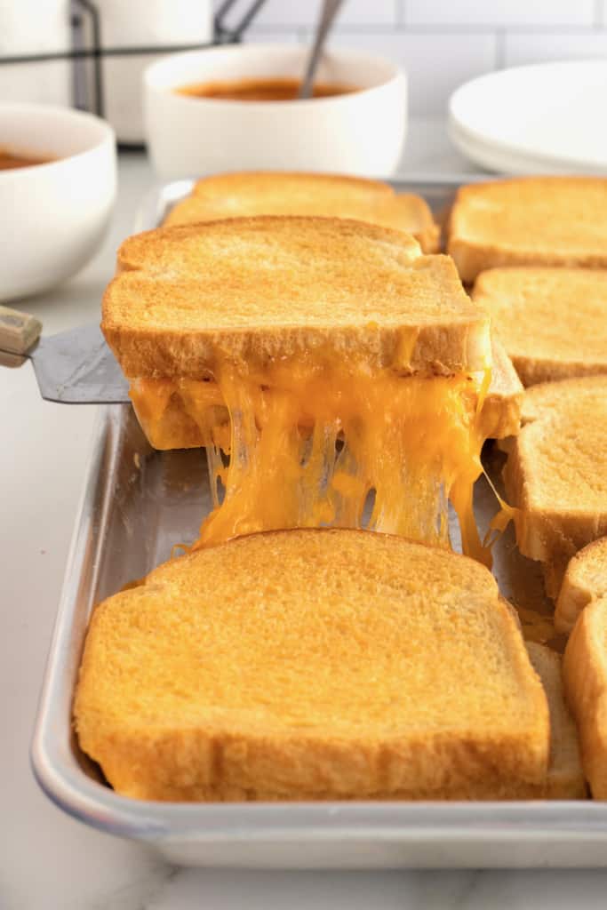 Sheet Pan Grilled Cheese Sandwiches The BakerMama
