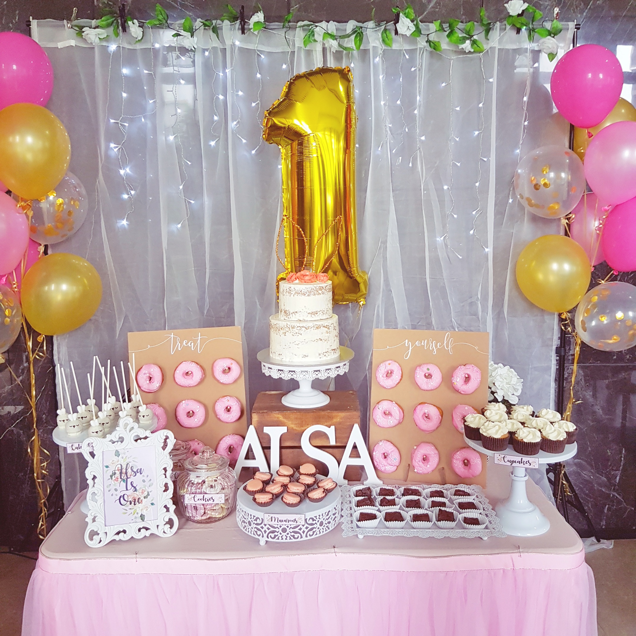 Pastel Pink dessert table