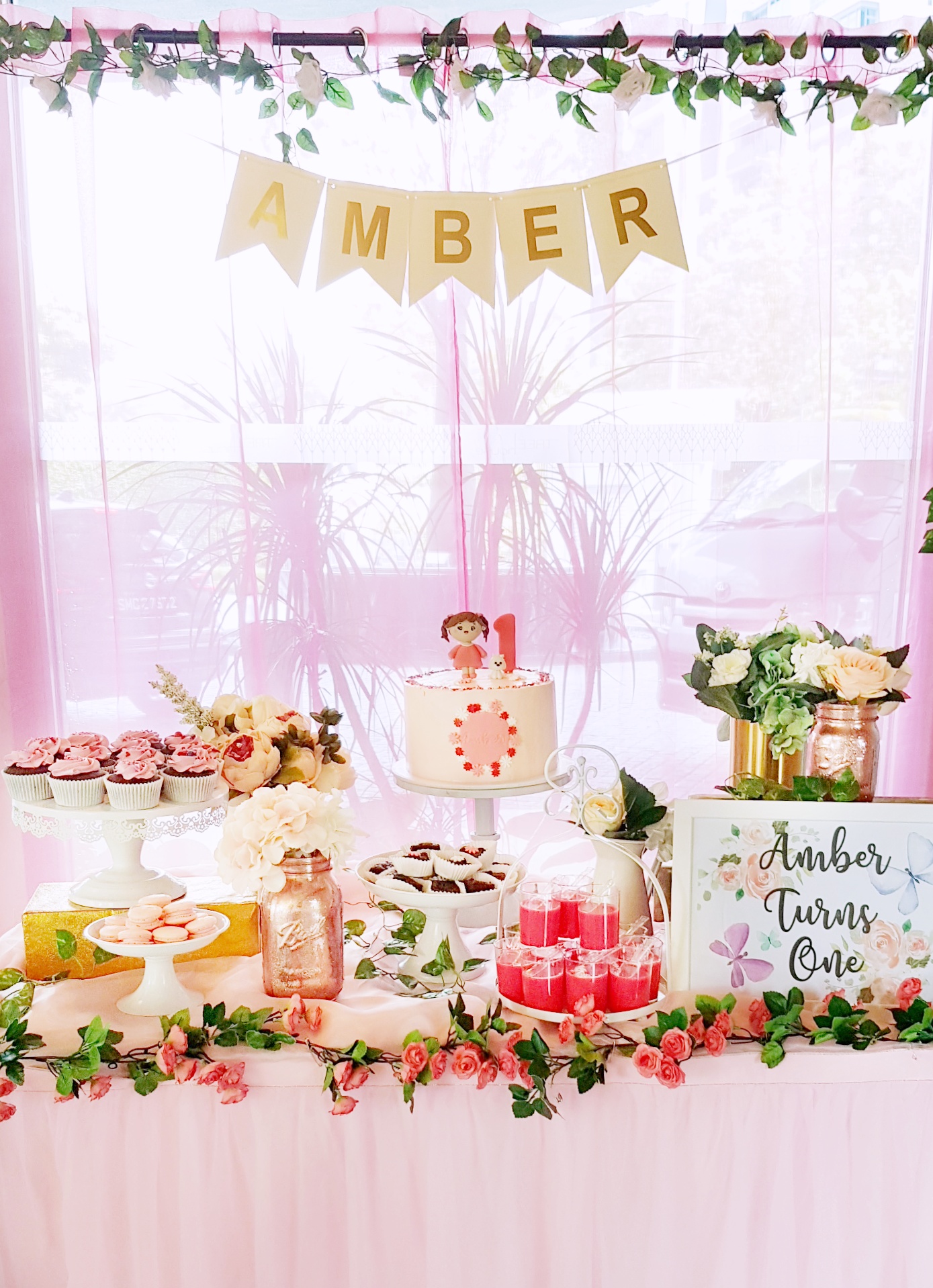 Pink Baby Girl Dessert Table by The Baking Experiment