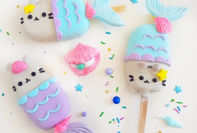 Pusheen Cake Pops by The Baking Experiment